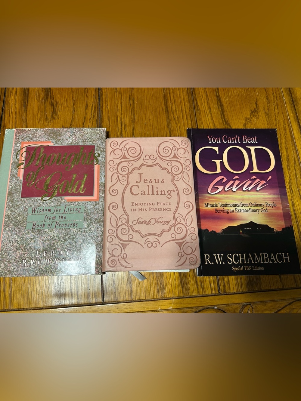 Jesus Calling Pink Devotional plus 2 bonus books